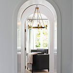  Люстра с 5-ю цилиндрическими плафонами из стекла с пузырьками Hinkley варинант исполнения - 9 | Loft Concept в Воронеже