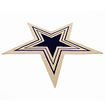 Дизайнерский ковер в виде звезды Poltronova Tappeto Stella Grey Navy Blue Rug варинант исполнения - 2 | Loft Concept в Воронеже