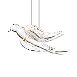 Подвесной светильник с прозрачной стеклянной птичкой Serip Voa варинант исполнения - 6 | Loft Concept в Воронеже