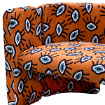 Акцентный Двухместный Диван Leela Оранжевый Орнамент варинант исполнения - 2 | Loft Concept в Воронеже