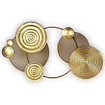 Панно настенное Blank Sheet Golden Orbit варинант исполнения - 1 | Loft Concept в Воронеже