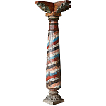 Антикварная колонна из массива тика Unique Indian Antique Column варинант исполнения - 1 | Loft Concept в Воронеже