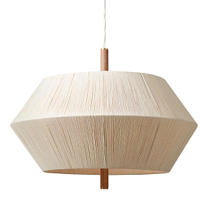 Люстра из дуба с веревчатым абажуром Rope Oak Chandelier
