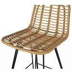 Стул барный с ротанговым плетением Half Bar Chair with Wicker без подлокотников варинант исполнения - 6 | Loft Concept в Воронеже