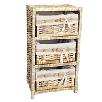 Стеллаж для детской с плетенным выдвижными корзинами Bow варинант исполнения - 1 | Loft Concept в Воронеже