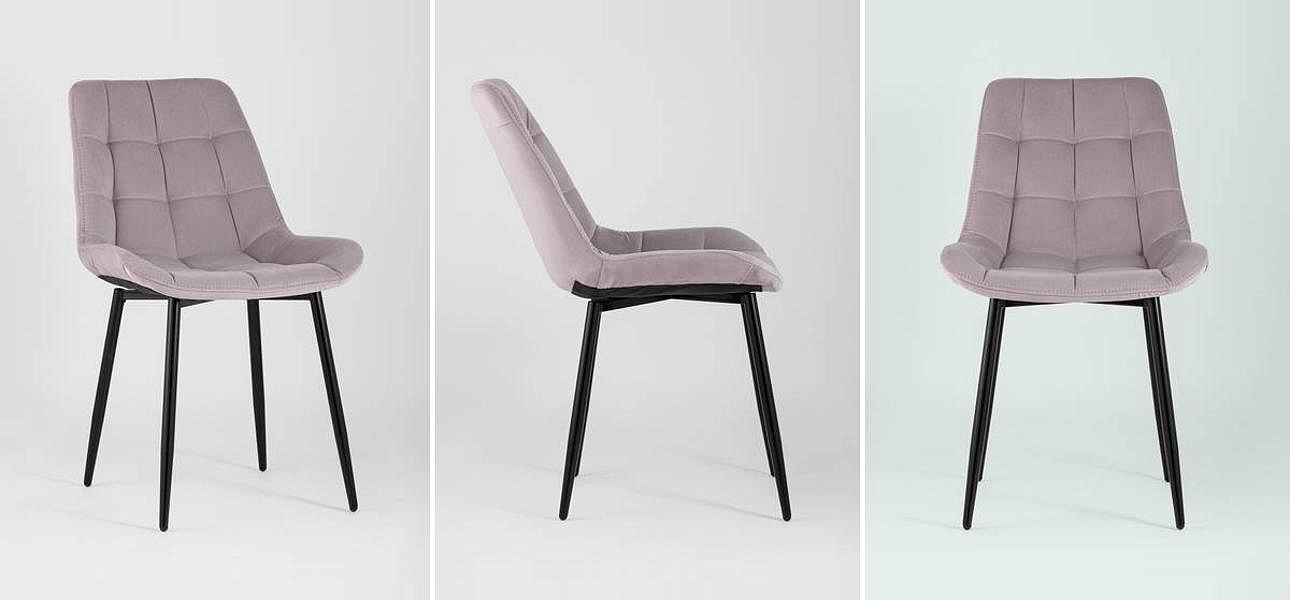 Стул NANCY Chair Пыльно-Розовый Велюр Стул NANCY Chair Пыльно-Розовый Велюр - Loft-Concept в Воронеже