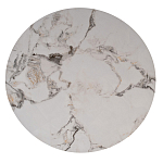 Стол журнальный круглый керамогранит белый Keramos варинант исполнения - 2 | Loft Concept в Воронеже