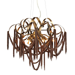 Люстра подвесная с переплетенными металлическими лентами и цепочками Atlantis Chain варинант исполнения - 1 | Loft Concept в Воронеже