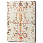 Постер на холсте с изображением ангела и растительных орнаментов Raffael Angel Poster варинант исполнения - 1 | Loft Concept в Воронеже