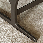 Дизайнерское кресло без подлокотников кожаное на металлическом каркасе PAULA Armchair варинант исполнения - 3 | Loft Concept в Воронеже