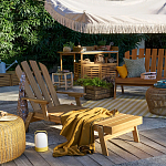 Садовая скамья из массива акации Ruth Wooden Bench варинант исполнения - 3 | Loft Concept в Воронеже