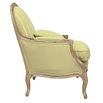 Кресло Ava Classical Armchair green striped flax варинант исполнения - 1 | Loft Concept в Воронеже