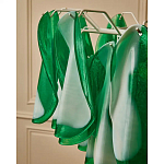 Люстра из стеклянных зеленых лепестков Petalled Illuminator варинант исполнения - 8 | Loft Concept в Воронеже