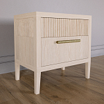 Прикроватная Тумбочка Primo с двумя ящиками Светлый дуб варинант исполнения - 2 | Loft Concept в Воронеже