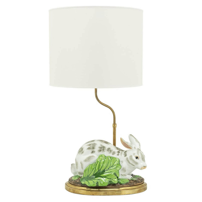 Настольная лампа ABHIKA LAMPTABLE RABBIT Зеленый Золотой Белый в Воронеже | Loft Concept 