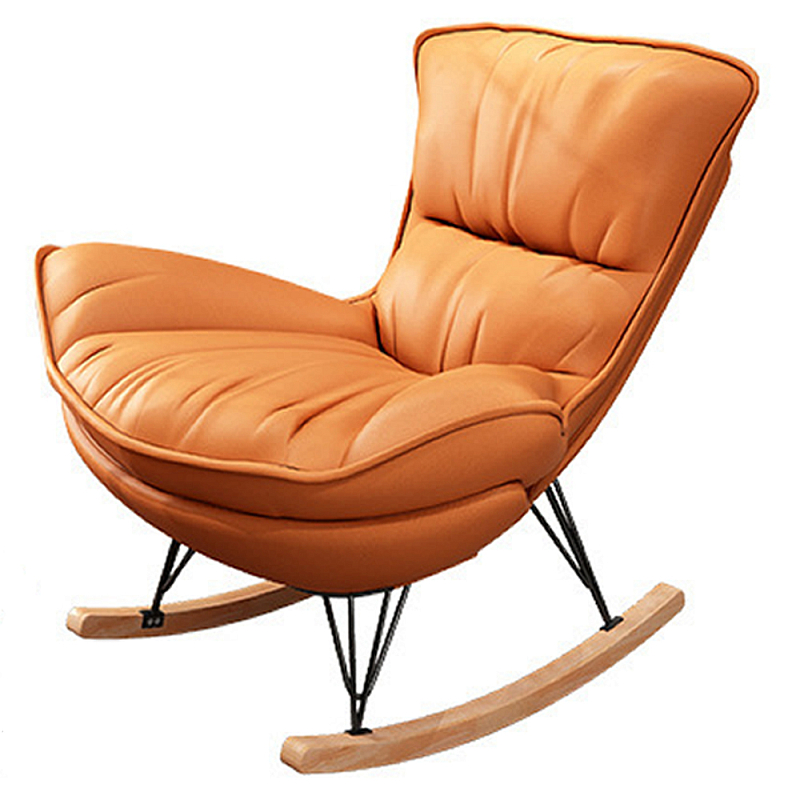 Кресло-качалка для отдыха Rocking Soft Chair Терракотовый Бирюзовый Синий Бежевый в Воронеже | Loft Concept 
