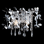 Бра с металлическими лепестками и хрустальными подвесками Leaf Cascade варинант исполнения - 2 | Loft Concept в Воронеже