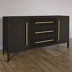 Буфет Primo с тремя ящиками и двумя фасадами Темный орех варинант исполнения - 2 | Loft Concept в Воронеже