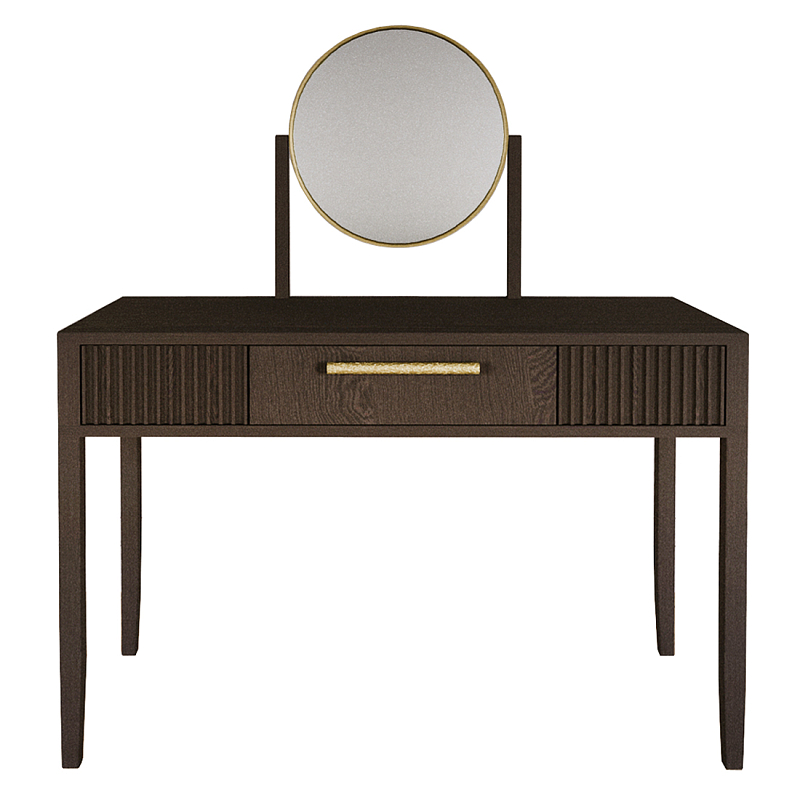 Туалетный Стол с зеркалом Primo Темный орех Орех Золотой в Воронеже | Loft Concept 