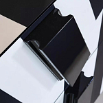 Дизайнерский комод в чёрно-белую полоску Ziqqurat варинант исполнения - 1 | Loft Concept в Воронеже