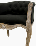 Кресло низкое в стиле прованс Louis French Armchair black flax варинант исполнения - 4 | Loft Concept в Воронеже