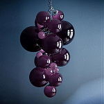 Люстра Grape Balls Сливовый цвет стекла варинант исполнения - 1 | Loft Concept в Воронеже