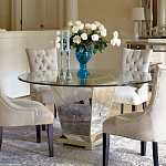 Стол обеденный круглый на зеркальном основании Spectacular Table варинант исполнения - 2 | Loft Concept в Воронеже