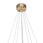 Люстра подвесная светодиодная в виде 3-х колец Lighting Rings Gold варинант исполнения - 2 | Loft Concept в Воронеже