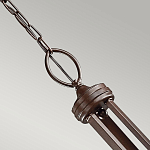 Люстра с белыми тканевыми абажурами в прозрачных стеклянных цилиндрах Kichler варинант исполнения - 15 | Loft Concept в Воронеже