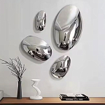 Абстрактная скульптура на стену в виде капли воды Water Outline варинант исполнения - 7 | Loft Concept в Воронеже