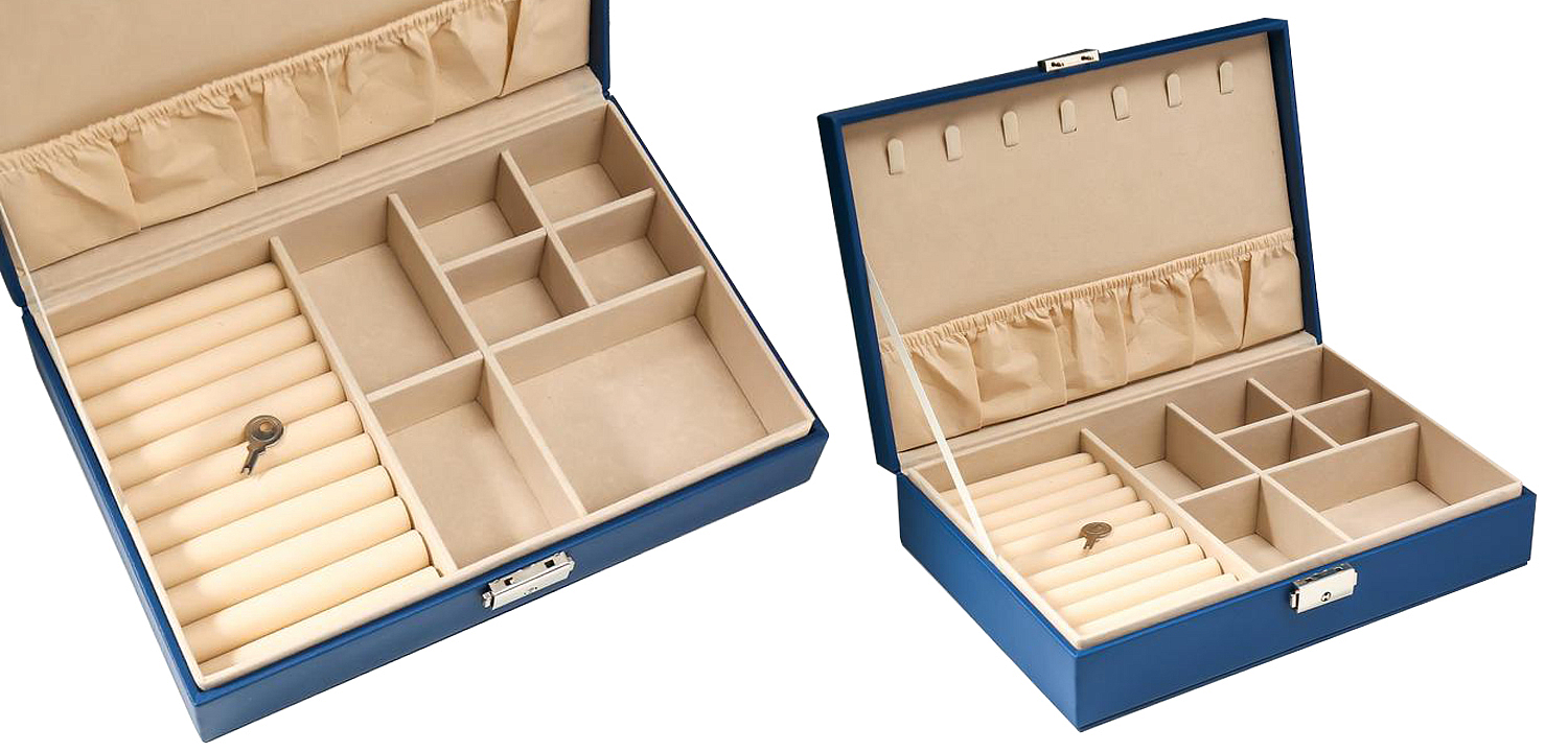 Шкатулка Mazarine Jewerly Organizer Box blue Шкатулка Mazarine Jewerly Organizer Box blue - Loft-Concept в Воронеже