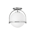 Потолочный светильник с плафоном в форме белого матового шара Hinkley варинант исполнения - 7 | Loft Concept в Воронеже