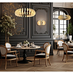 Люстра круглая с фактурными элементами в виде ракушек Inspired Sea варинант исполнения - 6 | Loft Concept в Воронеже