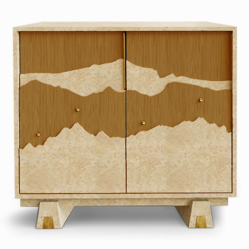 Буфет Okinawa Ginger Бежевый Горчичный Золотой в Воронеже | Loft Concept 