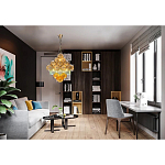 Люстра с каскадом из разноцветных круглых подвесов Key Lustar варинант исполнения - 1 | Loft Concept в Воронеже