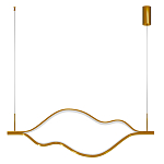 Подвесной светильник волнообразный изогнутый цвета латунь 3000К Spiral Lighting варинант исполнения - 3 | Loft Concept в Воронеже