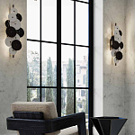 Бра светодиодное из черно-белых дисков Contrast Sample варинант исполнения - 7 | Loft Concept в Воронеже