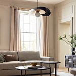 Люстра круглая с 2-мя металлическими абажурами Andromeda варинант исполнения - 6 | Loft Concept в Воронеже