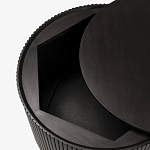 Черный приставной стол с местом для хранения Smart Textured Table варинант исполнения - 2 | Loft Concept в Воронеже