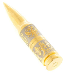 Флешка на 32 гб в виде патрона с гравировкой Герба РФ в подарочной коробке Metal Flash Drive варинант исполнения - 1 | Loft Concept в Воронеже