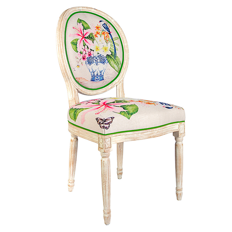 Стул Pink Hibiscus Stool Бежевый Мульти в Воронеже | Loft Concept 