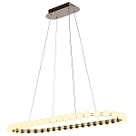 Люстра подвесная светодиодная с круглыми плафонами белого цвета PEARLS Suspension 100  варинант исполнения - 4 | Loft Concept в Воронеже