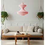 Подвесной вязаный розовый светильник «Моника» варинант исполнения - 5 | Loft Concept в Воронеже