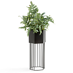 Кашпо Elevated Planters Сlive 59 черное  варинант исполнения - 2 | Loft Concept в Воронеже