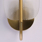 Бра с изогнутым рельефным плафоном Textured Glass варинант исполнения - 5 | Loft Concept в Воронеже