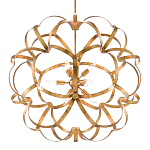 Люстра круглая в виде объёмного цветка Golden Flower Sphere варинант исполнения - 2 | Loft Concept в Воронеже