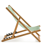 Шезлонг из акации и ткани Argentina варинант исполнения - 6 | Loft Concept в Воронеже