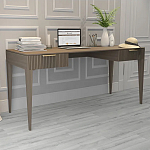 Рабочий стол коричневый с 2-мя ящиками Harper Line варинант исполнения - 2 | Loft Concept в Воронеже