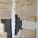 Триптих Геометрический гобелен бежевый Figurative Beige Wall Hangings варинант исполнения - 2 | Loft Concept в Воронеже