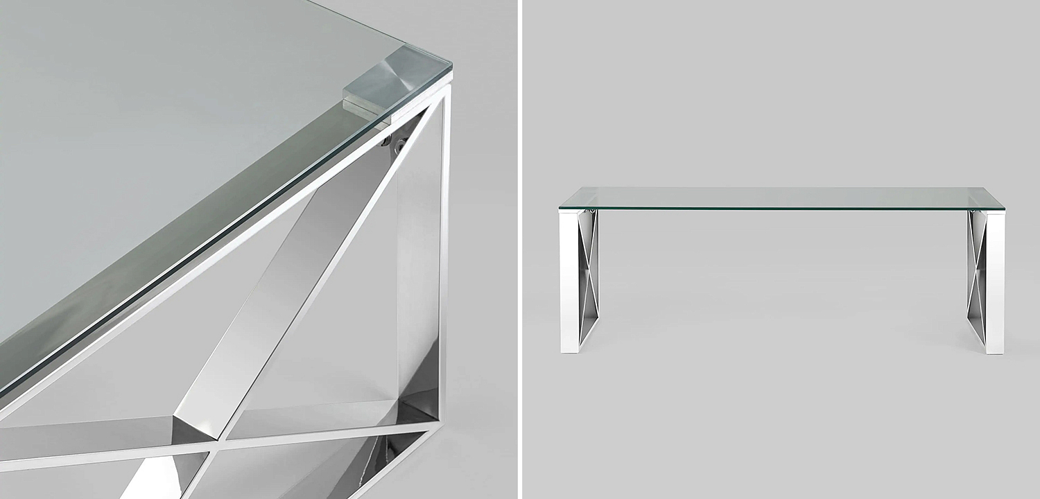 Столик кофейный Lannes Collection Silver Столик кофейный Lannes Collection Silver - Loft-Concept в Воронеже